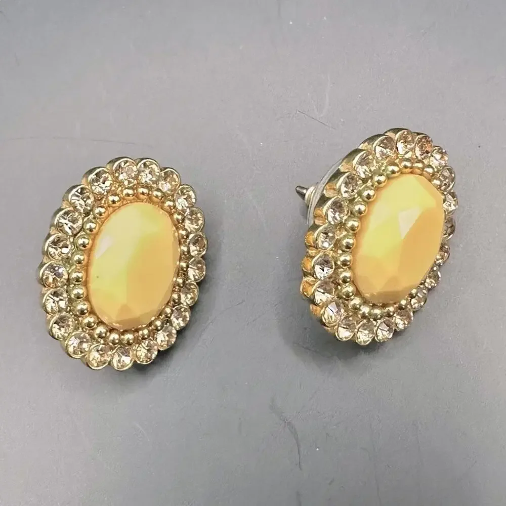 Kate Spade NY Steal The Spotlight Pave Stud Earrings Pierced Casual Retro Preppy